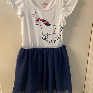 Girls Cat & Jack Size 6/6x Tulle Unicorn Dress